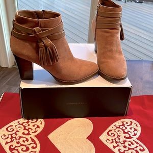 Suede WHBM Booties with Fringe Accent (6)